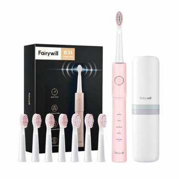 FairyWill Sonic toothbrush with head set and case FW-E11 (pink)