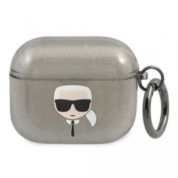 Karl Lagerfeld case for AirPods 3 KLA3UKHGK black Glitter Karl`s Head