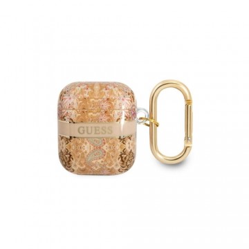 Guess case for AirPods 1 | 2 GUA2HHFLD gold Paisley