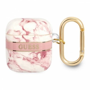 Guess case for AirPods 1|2 GUA2HCHMAP pink Marble