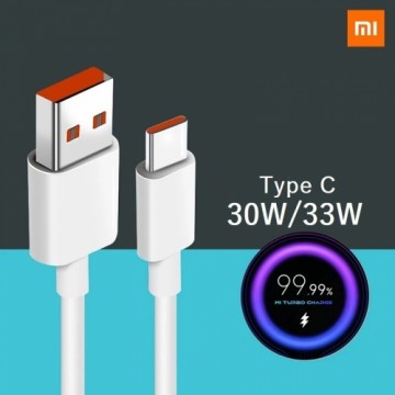 Xiaomi Turbo Charge 5A | 33W datu kabelis 1m balts H23 (OEM)