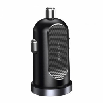 Joyroom C-A08 Mini Dual-port 30W Smart Car Charger PD+QC3.0 Black