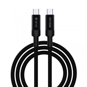 Devia cable Extreme PD USB-C - USB-C 1,5 m 100W black