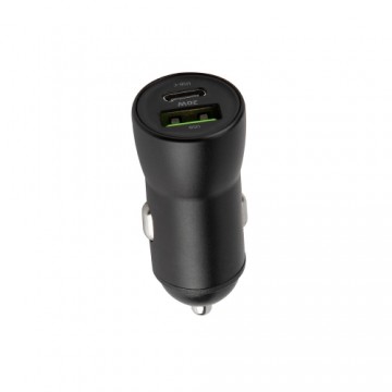 Maxlife MXCC-04 PD3.0 + QC3.0 car charger 1x USB-C 1x USB 20W black