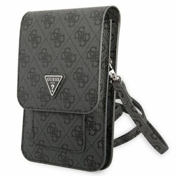 Guess PU 4G Triangle Logo Phone Bag Black