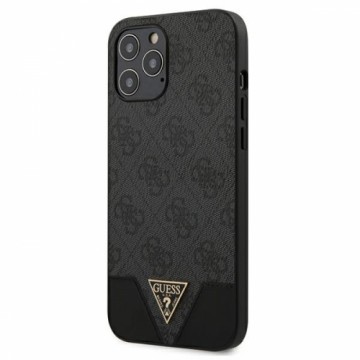 Guess 4G Triangle Case for iPhone 12 Pro Max 6.7 Grey