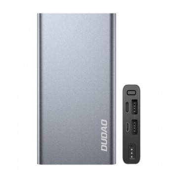 Dudao metal power bank with LED indicator 10000mAh silver (K5Pro)