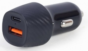 Gembird 2-port USB Car Fast Charger 18 W Black