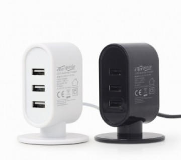 EnerGenie USB Desktop Charger Black|White Mix