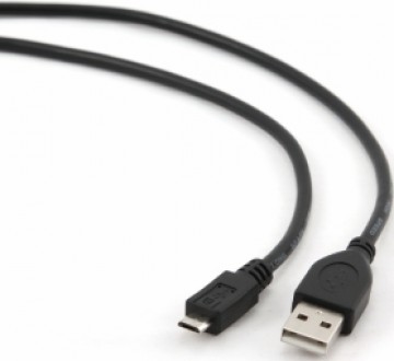 Kabelis Gembird USB Male - MicroUSB Male 2.0 0.3m Black