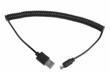 Gembird USB Male - MicroUSB Male 1.8m Black Coiled