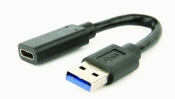 Gembird USB Male - USB Type C Female 0.1m Black