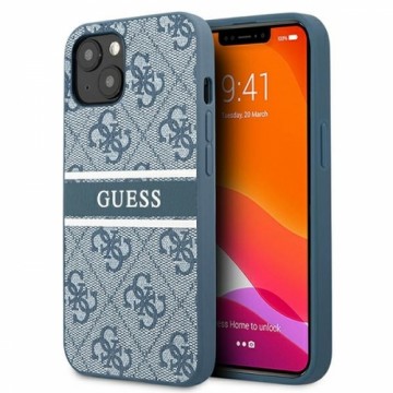 GUHCP13S4GDBL Guess PU 4G Printed Stripe Case for iPhone 13 Mini Blue