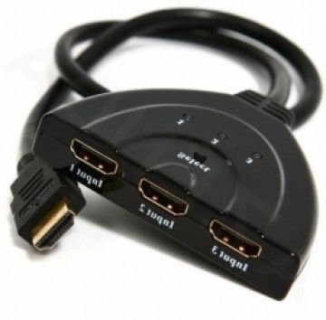 Gembird Switch HDMI Male - HDMI Female Black