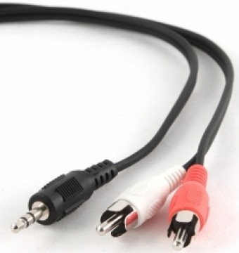 Kabelis Gembird 3.5mm Jack - 2x RCA 0.2m