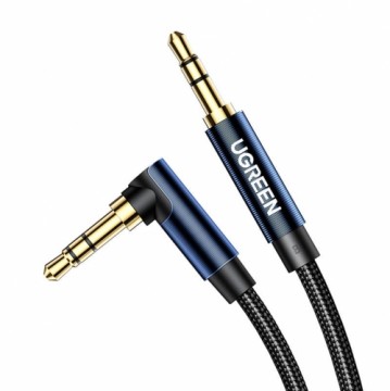 Ugreen angled AUX cable 2 x mini jack 3.5mm 1.5m blue (AV112)