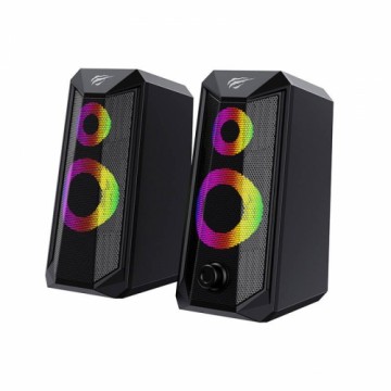 HAVIT SK202 Datora skaļruņi 2.0 RGB (melni)