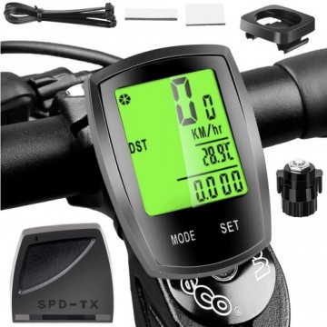 Goodbuy 18667 wireless waterproof bike speed meter for bicycles IPX4 | LCD