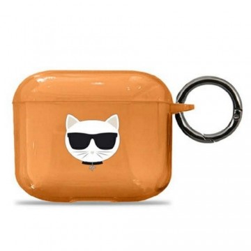 Karl Lagerfeld case for Airpods 3 KLA3UCHFO orange Choupette