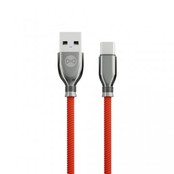 Forever Tornado cable USB - USB-C 1,0 m 3A red