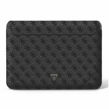 Guess PU 4G trīsstūra metāla logotips datora maciņš 13|14" melns