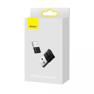 Baseus BA04 mini Bluetooth 5.0 adapteris USB uztvērējs datora raidītājs melns (ZJBA000001)