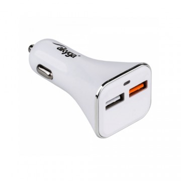 Akyga AK-CH-08 Quick Charge car charger 2x USB 3A white 12V