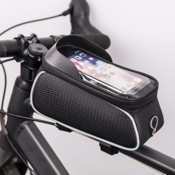 TFO Waterproof bike frame bag with shielded phone holder Model01black