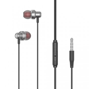 XO Wired earphones EP38 jack 3,5mm gray