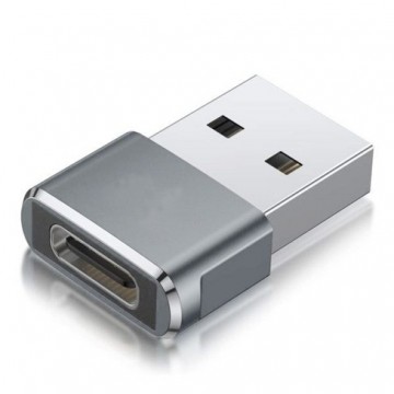 Fusion Accessories Переходник Fusion OTG USB 3.0 на USB-C 3.1 серебристого цвета