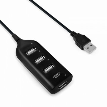 Goodbuy USB sadalītājs (centrmezgls) USB 2.0 līdz 4 x USB 2.0 melns