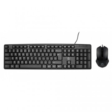 Rebeltec Simson set: wire keyboard + wire mouse black