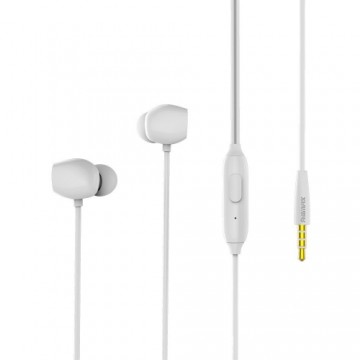 Remax RM-550 Earphones In-ear Headphones with Remote Control and Microphone white