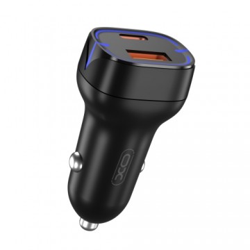 XO car charger CC37 PD QC 3.0 20W 1X USB 1x USB-C black