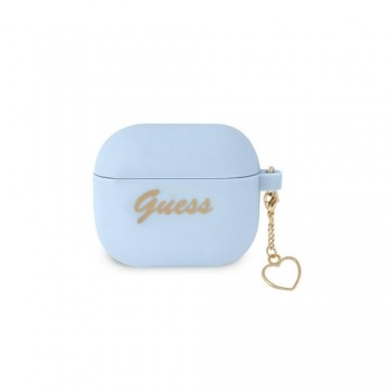 Guess korpuss Airpods 3 GUA3LSCHSB blue Silikona sirds piekariņš