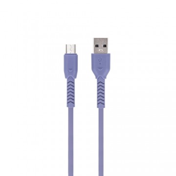 Maxlife MXUC-04 cable USB - microUSB 1,0 m 3A purple