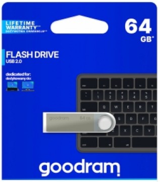 Goodram pendrive 64GB USB 2.0 UUN2 silver