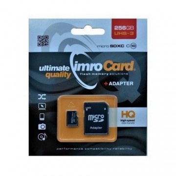 Imro memory card 256GB microSDXC kl. 10 UHS-3 + adapter