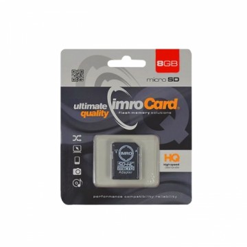 Imro atmiņas karte 8GB microSDHC cl. 4 + adapteris