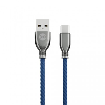 Forever Tornado cable USB - USB-C 1,0 m 3A navy blue