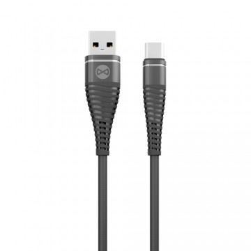 Forever Shark cable USB - USB-C 1,0 m 2A black