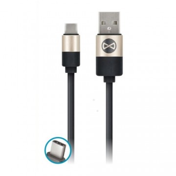 Forever Modern cable USB - USB-C 1,0 m 2A black