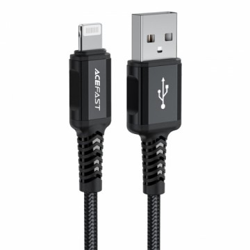 Acefast cable MFI USB - Lightning 1,8m, 2,4A black (C4-02 A Black)