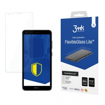 Nokia C1 2nd Edition - 3mk FlexibleGlass Lite™ screen protector