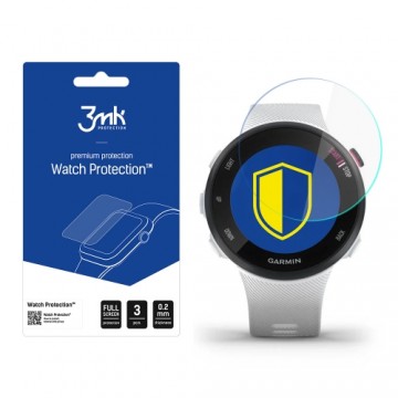 Garmin Forerunner 45s - 3mk Watch Protection™ v. FlexibleGlass Lite screen protector