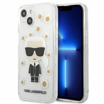 Karl Lagerfeld Ikonik Flower Case for iPhone 13 mini Transparent