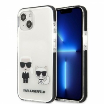 Karl Lagerfeld TPE Karl and Choupette Case for iPhone 13 mini White