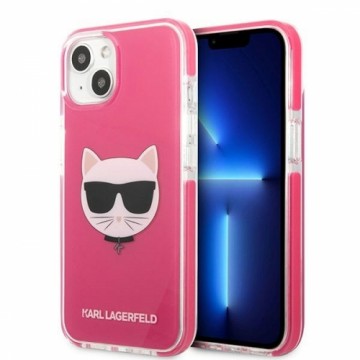 Karl Lagerfeld TPE Choupette Head Case for iPhone 13 mini Fuchsia