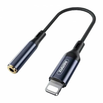 Remax Sury Series adapter Lightning - mini jack 3.5mm 0.13m graphite (RL-LA13i)