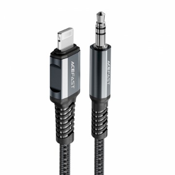 Acefast audio kabelis MFI Lightning - 3,5 mm mini ligzda (male) 1,2 m, AUX pelēks (C1-06 pelēks)